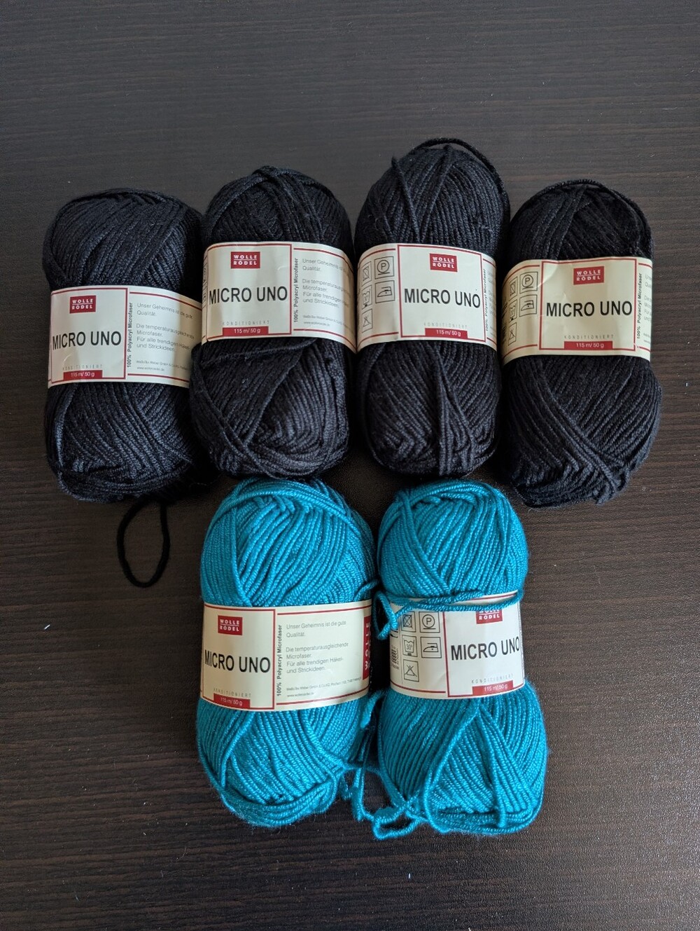 Wolle Rodel Micro Uno yarn x6 balls